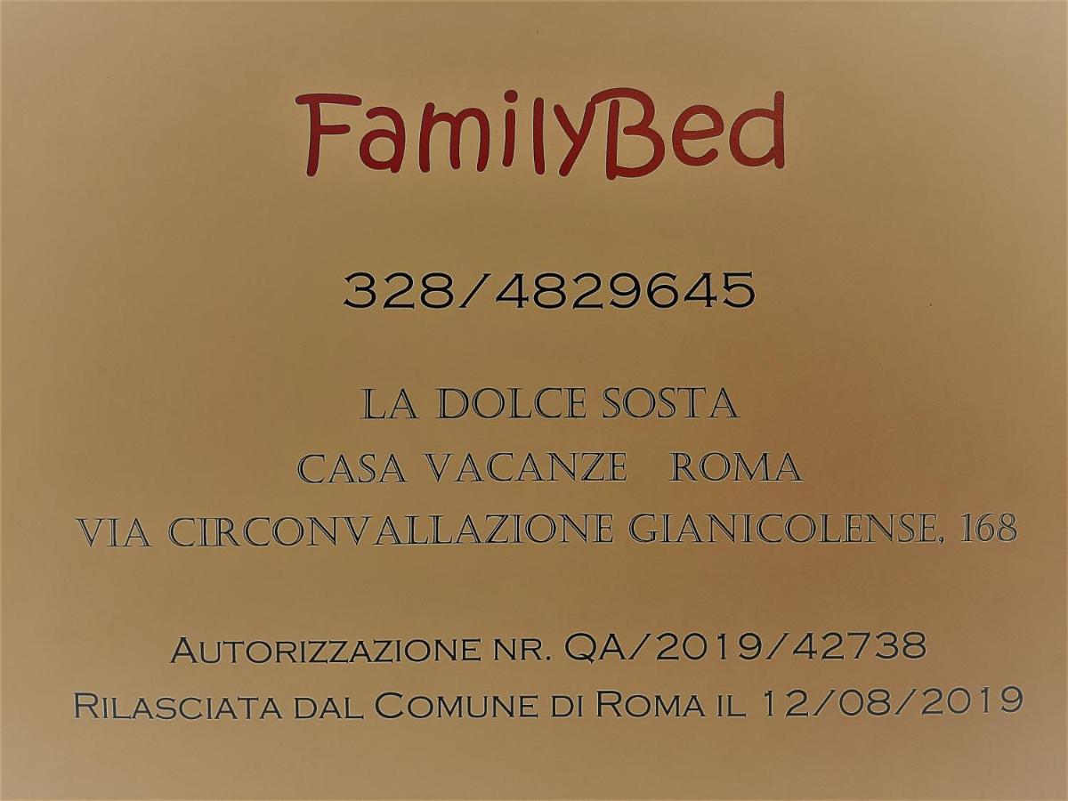 Familybed Roma Monteverde-Vaticano Экстерьер фото